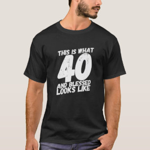 40 jaar Christelijk van de 40e verjaardag van de g T-shirt
