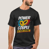 40 jaar Comic Super Power Couple 40e Jubileum T-shirt (Voorkant)