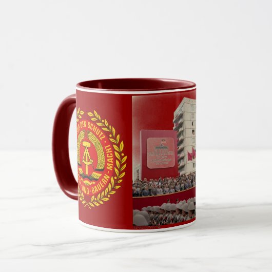 40 jaar DDR Oost Duitsland Mok (Voorkant links)