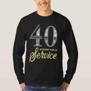 40 jaar dienst 40e Jubileum voor werknemers T-shirt
