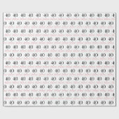 40 jaar en Fabulous Pink Black van zaterdag Cadeaupapier (Vlak)