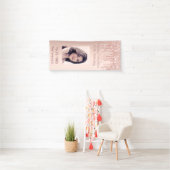 40 jaar en Fabulous verjaardagsfeest roos gouden f Spandoek (Insitu)