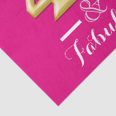 40 jaar en geweldig roze goudverjaardag tissuepapier (Detail)