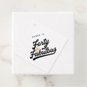 40 jaar en geweldig verjaardagsfeest bedankjes labels (In situ)