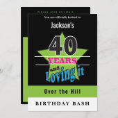 40 jaar en het liefhebben | Verjaardag Kaart (Voorkant / Achterkant)