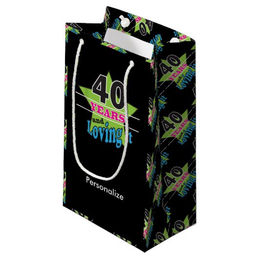 40 jaar en ik hou ervan! | 40e verjaardag klein cadeauzakje (Voorkant Gekanteld)