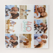 40 jaar en prachtige roze fotoverjaardag legpuzzel (Horizontaal)