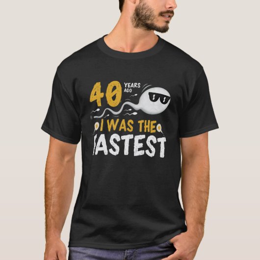 40 jaar geleden was ik de snelste t-shirt (Voorkant)