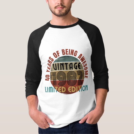 40 jaar geweldig T-shirt (Voorkant)