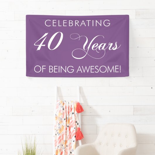 40 jaar Geweldige banner zijn (Insitu)