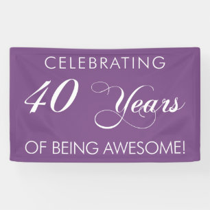40 jaar Geweldige banner zijn
