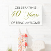 40 jaar Geweldige banner zijn (Insitu)