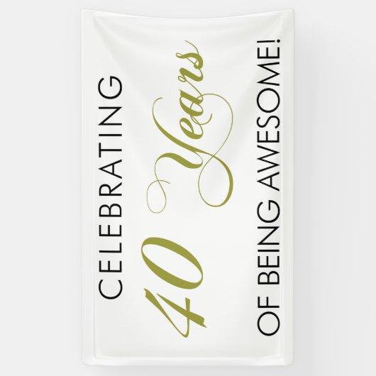 40 jaar Geweldige banner zijn (Verticaal)