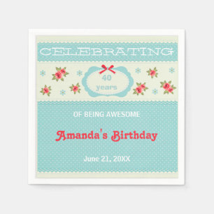 40 jaar Geweldige papieren servet