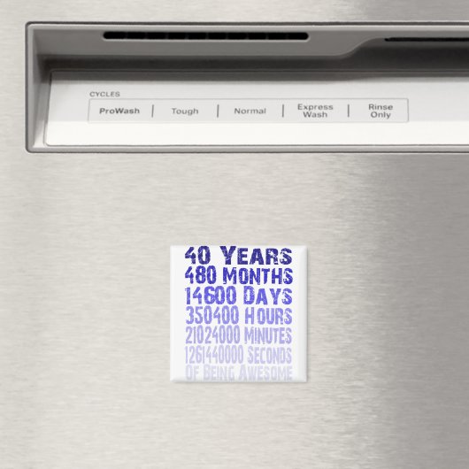 40 jaar geweldige sinds 40 jaar magneet (Insitu (Vaatwasser))