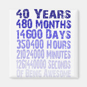 40 jaar geweldige sinds 40 jaar magneet (Voorkant)