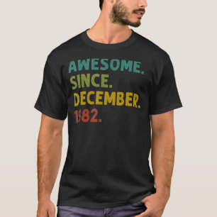 40 jaar Geweldige sinds de 40e geboorte van decemb T-shirt