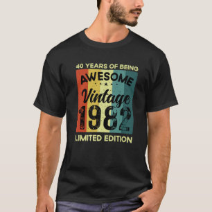 40 jaar Geweldige T S Limited Edition Vint T-shirt