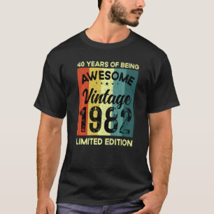 40 jaar Geweldige Vintage T-shirt