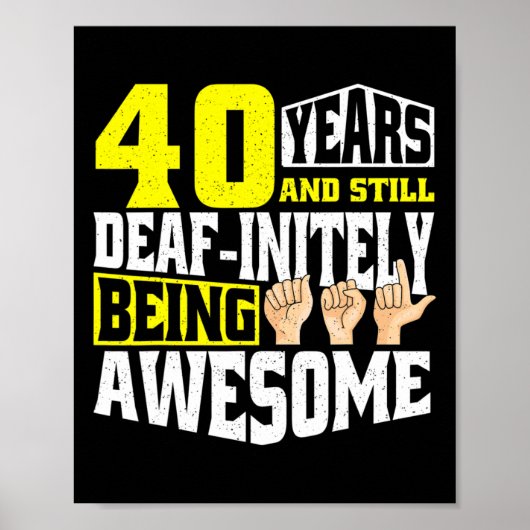 40 jaar Geweldige zijn Poster (Voorkant)