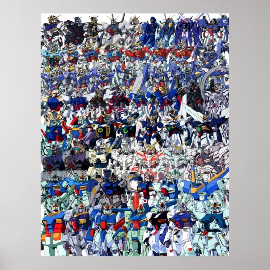 40 jaar Gundam Poster (Voorkant)