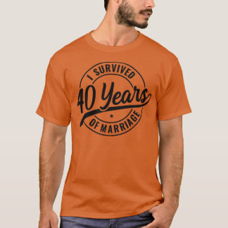 40 jaar huwelijk grappig 40th Wedding Jubileum T-shirt