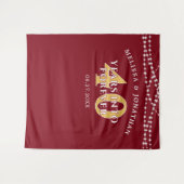 40 JAAR IN DE EEUWIGHEID Ruby Jubileum Achtergrond Wandkleed (Voorkant (horizontaal))