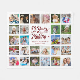 40 JAAR IN HET MAKING 26 Foto Ruby Jubileum Fleece Deken