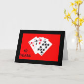 40 jaar is een grote Jubileum voor deals Kaart (Gele Bloem)