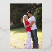 40 jaar Jubilee Birthday 40th Wedding Jubileum Folie Uitnodiging (Achterkant)