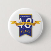 40 jaar Jubileum ontwerpen Ronde Button 5,7 Cm (Voorkant)