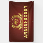 40 jaar Jubileum Spandoek (Verticaal)