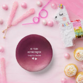 40 jaar Jubileum Waterverf Ruby Wedding Papieren Kommen (Feest)