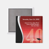 40 jaar klasse reünie magneet (Voorkant / Achterkant)