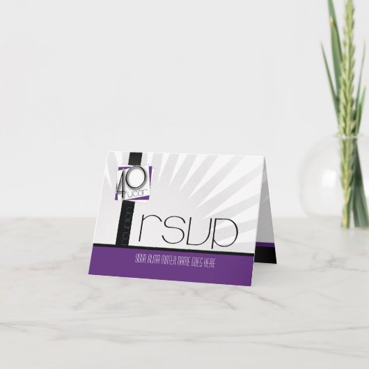 40 jaar klasse reünie RSVP (Voorkant)