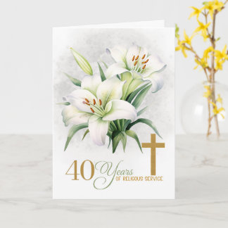 40 Jaar Kruis en Lelies voor Religieuze Dienst Kaart