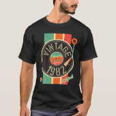 40 jaar Man 1982 Vinyl Turntabl T-shirt (Voorkant)