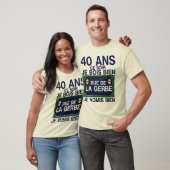 40 jaar op de witte straat t-shirt (Unisex)