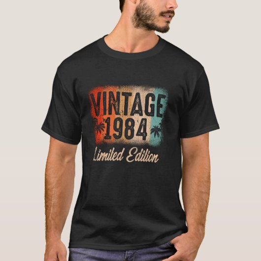 40 Jaar Oud  1984 Limited Edition 40th Birt T-shirt (Voorkant)