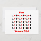 40 jaar oud B rood Kaart (Voorkant)