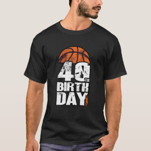 40 jaar oud  Basketball 40e verjaardag T-shirt