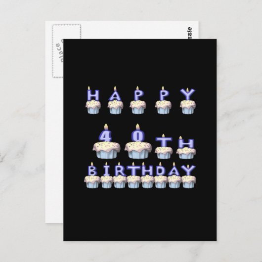 40 jaar oud briefkaart (Voorkant / Achterkant)