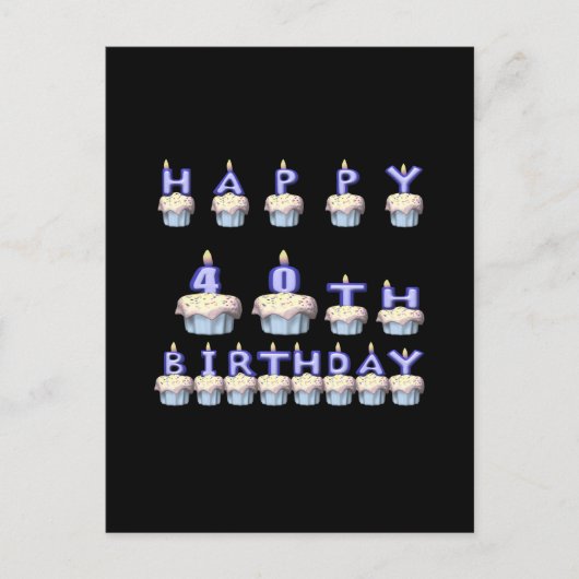 40 jaar oud briefkaart (Voorkant)