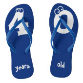 40 jaar oud Cool Birthday Design Teenslippers (Voetbed)