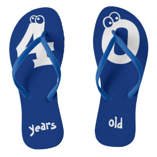 40 jaar oud Cool Birthday Design Teenslippers