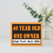 40 jaar oud, één eigenaar - heeft onderdelen nodig briefkaart (Staand voorkant)