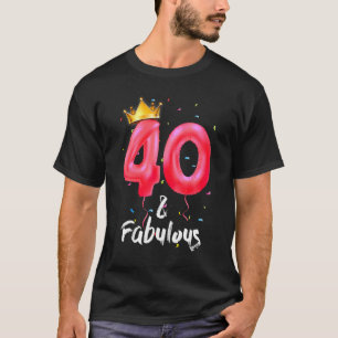 40 jaar oud en 40 jaar oud sinds 1982 40e geboorte t-shirt