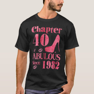 40 jaar oud en 40 jaar oud sinds 1982 40e geboorte t-shirt