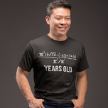 40 jaar oud Equation Funny 40th Birthday Wiskunde T-shirt<br><div class="desc">40 jaar oud algebra equation grappig 40e verjaardag Wiskunde</div>