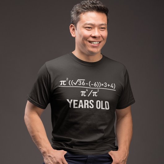 40 jaar oud Equation Funny 40th Birthday Wiskunde T-shirt